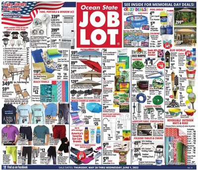 Ocean State Job Lot (CT, MA, ME, NH, NJ, NY, RI) Weekly Ad Flyer May 26 to June 2