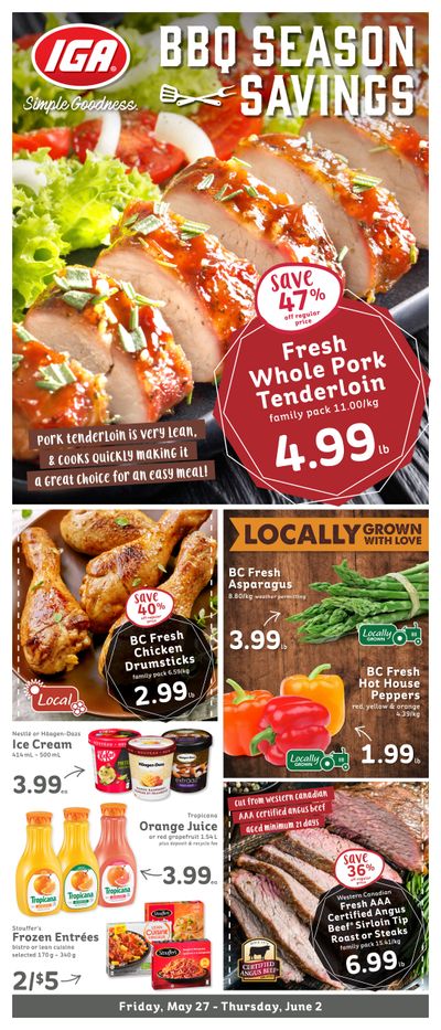 IGA Stores of BC Flyer May 27 to June 2