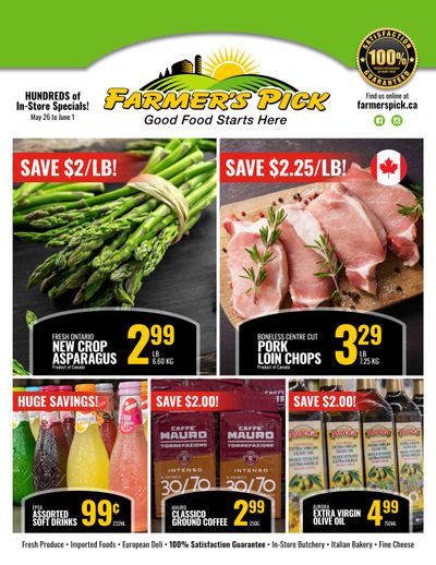 Farmer's Pick Flyer May 26 to June 1