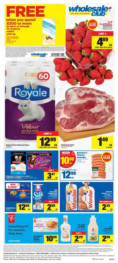 Real Canadian Wholesale Club Flyer May 26 to June 1
