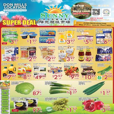 Sunny Foodmart (Don Mills) Flyer May 27 to June 2
