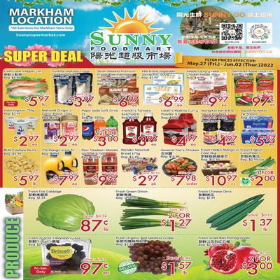 Sunny Foodmart (Markham) Flyer May 27 to June 2