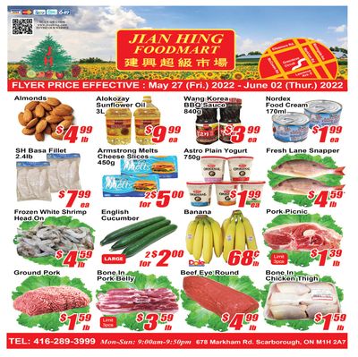 Jian Hing Foodmart (Scarborough) Flyer May 27 to June 2