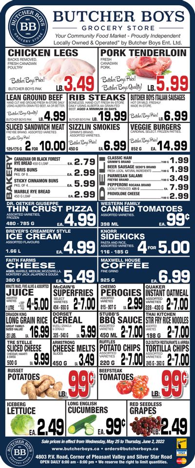 Butcher Boys Grocery Store Flyer May 27 to June 2