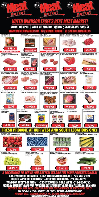 M.R. Meat Market Flyer May 26 to June 2
