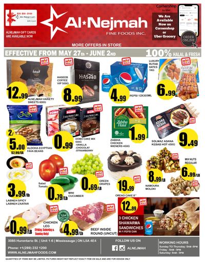 Alnejmah Fine Foods Inc. Flyer May 27 to June 2