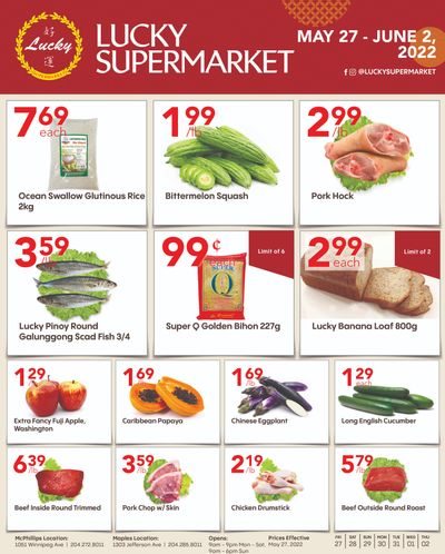 Lucky Supermarket (Winnipeg) Flyer May 27 to June 2