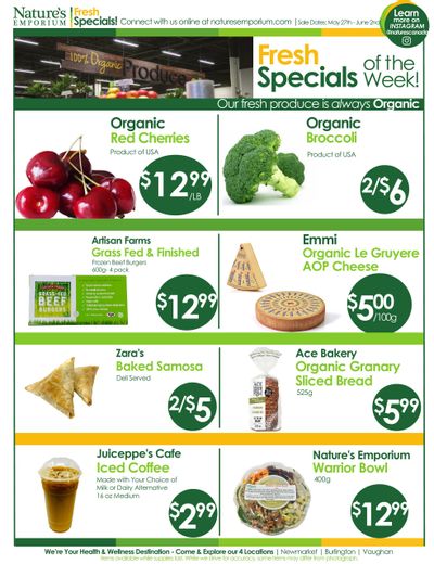 Nature's Emporium Weekly Flyer May 27 to June 2