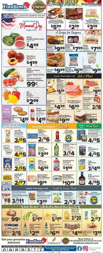 Foodtown (NJ, NY, PA) Weekly Ad Flyer May 27 to June 3