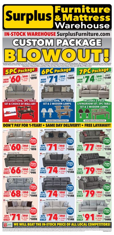 Surplus Furniture & Mattress Warehouse (Sudbury) Flyer May 30 to June 12
