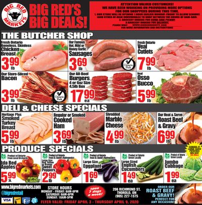 Big Red Markets Flyer April 3 to 9