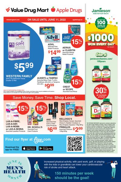 Apple Drugs Flyer May 29 to June 11