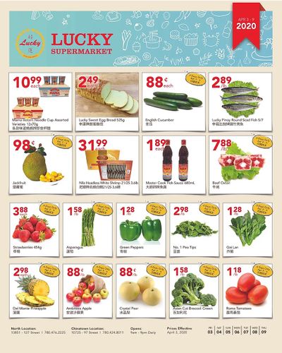 Lucky Supermarket (Edmonton) Flyer April 3 to 9