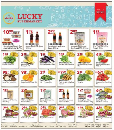 Lucky Supermarket (Calgary) Flyer April 3 to 9