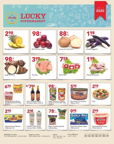 Lucky Supermarket (Winnipeg) Flyer April 3 to 9