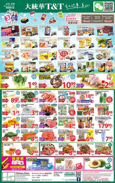 T&T Supermarket (Ottawa) Flyer April 3 to 9