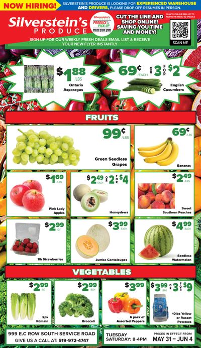 Silverstein's Produce Flyer May 31 to June 4