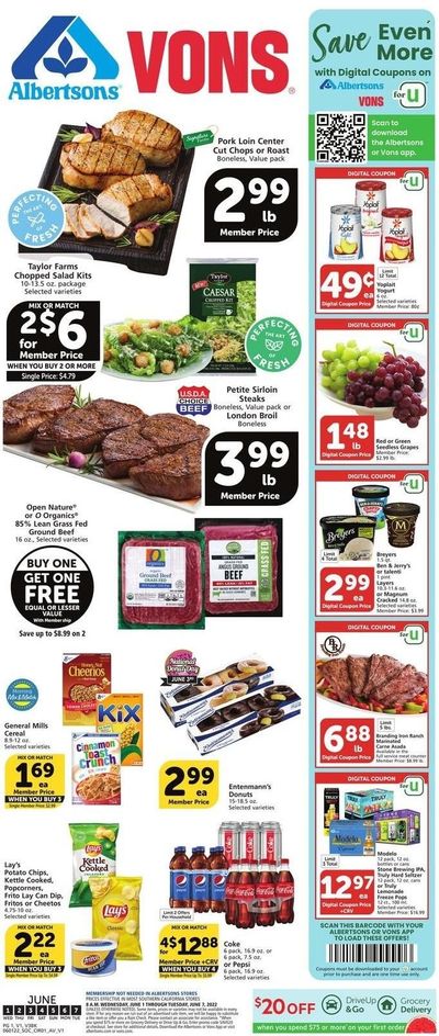 Vons (CA) Weekly Ad Flyer June 1 to June 8
