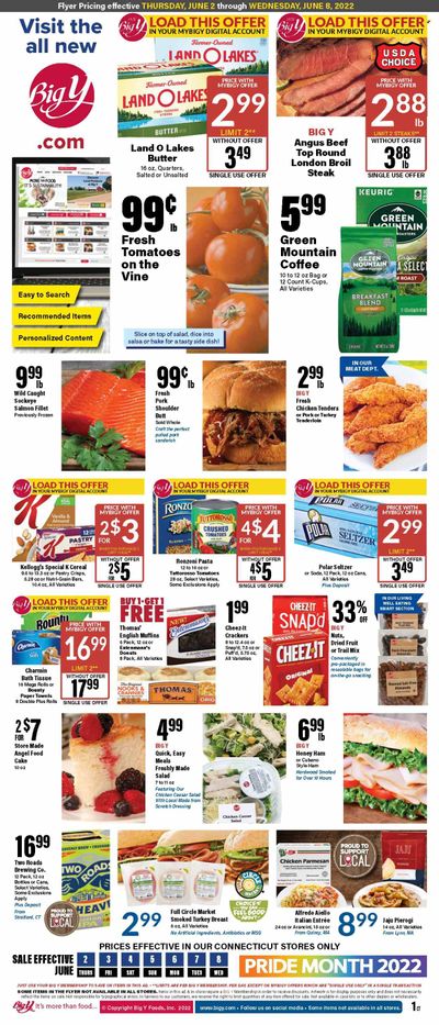 Big Y (CT) Weekly Ad Flyer June 1 to June 8