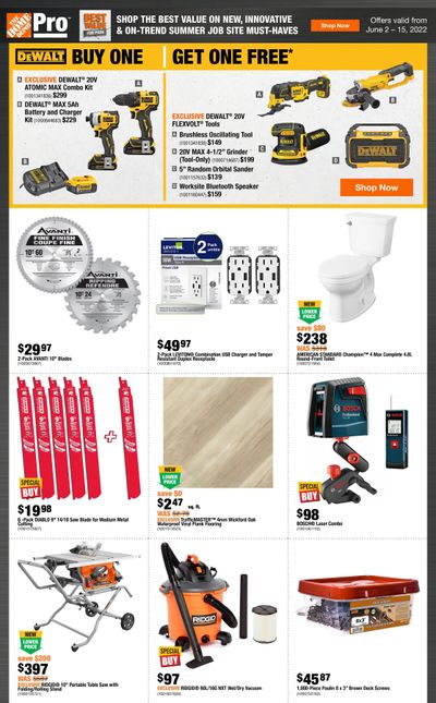 Home Depot Pro Flyer June 2 to 15