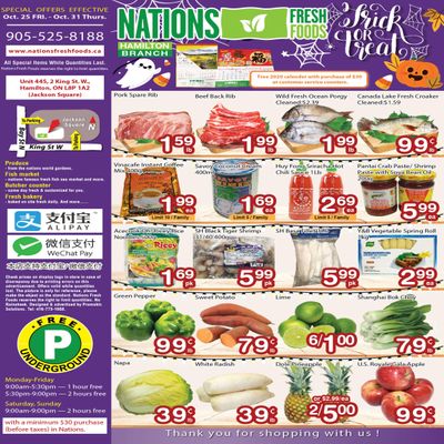 Nations Fresh Foods (Hamilton) Flyer October 25 to 31