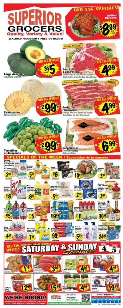 Superior Grocers (CA) Weekly Ad Flyer June 1 to June 8