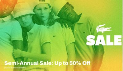 Lacoste Canada Semi-Annual Sale: Save 30%-50% Off Select Styles