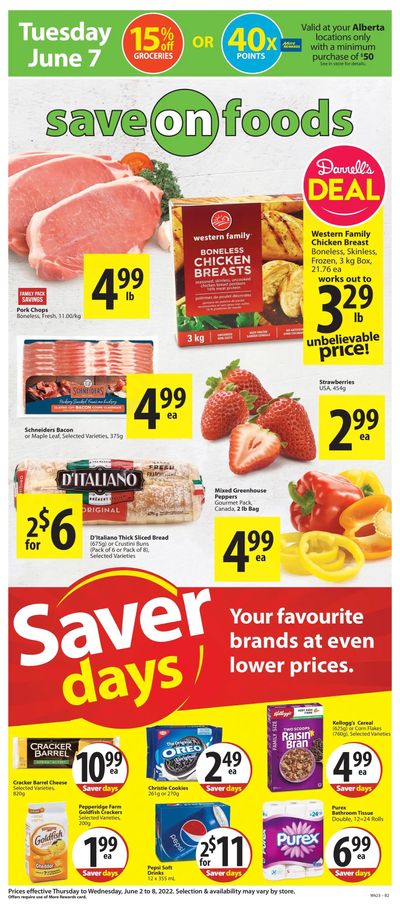 Save on Foods (AB) Flyer June 2 to 8