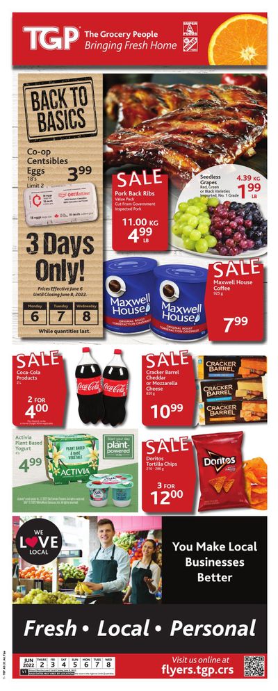 TGP The Grocery People Flyer June 2 to 8