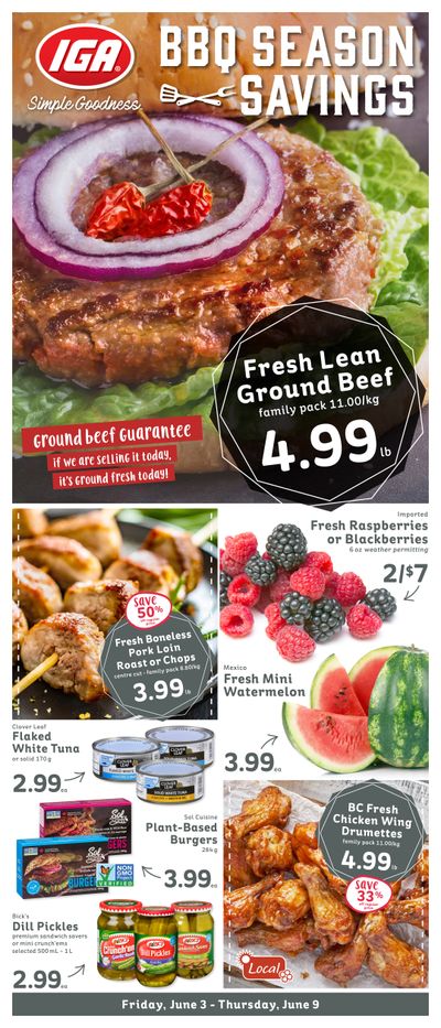 IGA Stores of BC Flyer June 3 to 9