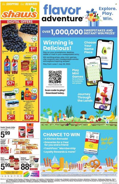 Shaw’s (MA, ME, NH, RI, VT) Weekly Ad Flyer June 2 to June 9