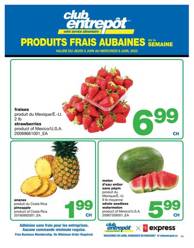 Wholesale Club (QC) Fresh Deals of the Week Flyer June 2 to 8