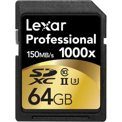 Lexar 64GB Professional 1000x SDHC/SDXC UHS-II Card, Class 10 On Sale for $ 27.99 ( Save $12.00 ) at Staples Canada