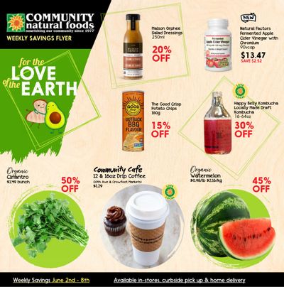 Community Natural Foods Flyer June 2 to 8