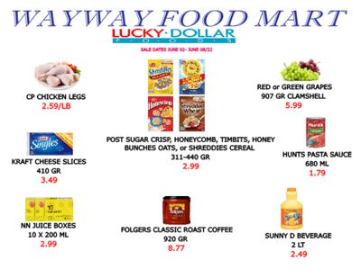 WayWay Food Mart Flyer June 2 to 8