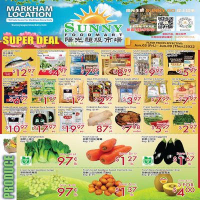 Sunny Foodmart (Markham) Flyer June 3 to 9