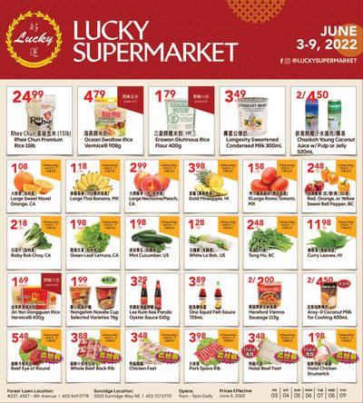 Lucky Supermarket (Calgary) Flyer June 3 to 9