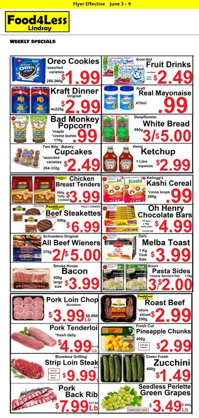 Food 4 Less Flyer June 3 to 9
