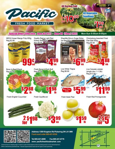 Pacific Fresh Food Market (Pickering) Flyer June 3 to 9