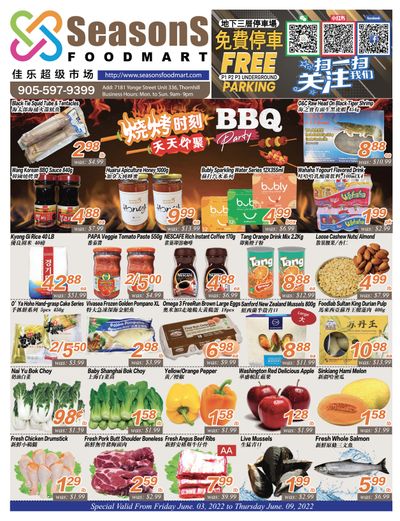 Seasons Food Mart (Thornhill) Flyer June 3 to 9