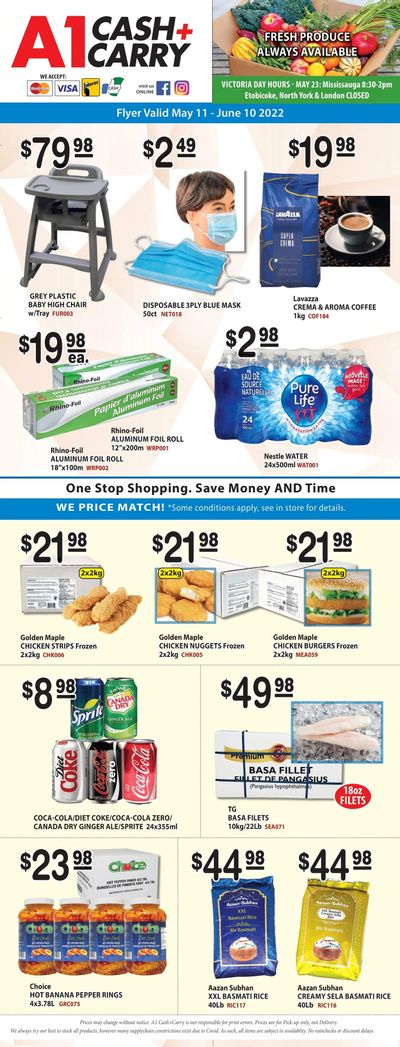A-1 Cash and Carry Flyer May 11 to June 10