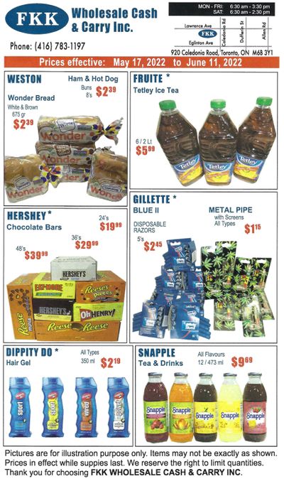 FKK Wholesale Cash & Carry Flyer May 17 to June 11