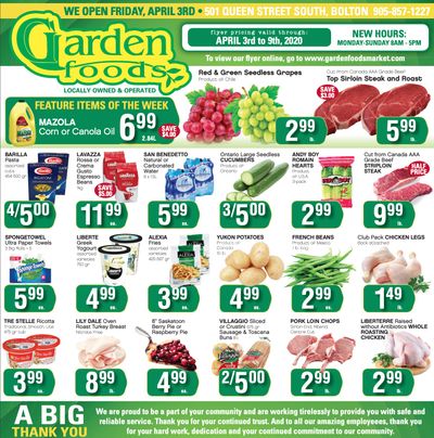 Garden Foods Flyer April 3 to 9