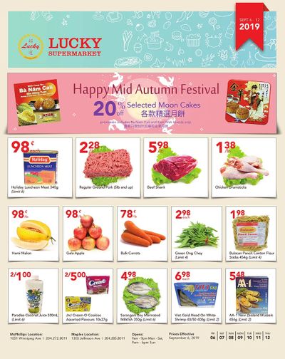 Lucky Supermarket (Winnipeg) Flyer September 6 to 12