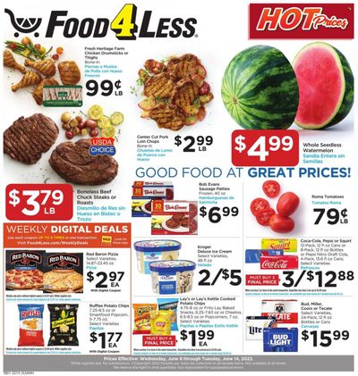 Food 4 Less (IL) Weekly Ad Flyer June 7 to June 14