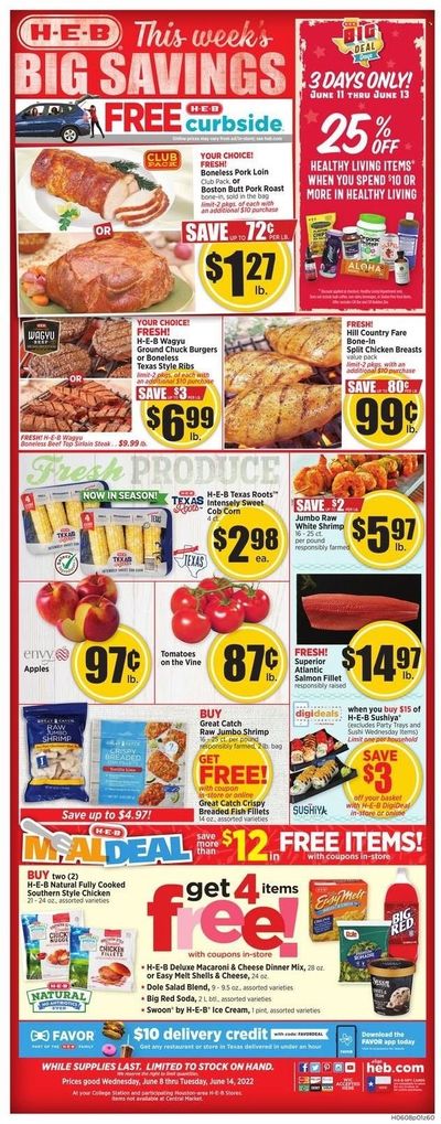 H-E-B (TX) Weekly Ad Flyer June 7 to June 14