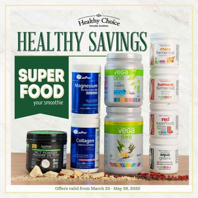 Freson Bros. Healthy Savings Flyer March 25 to May 26