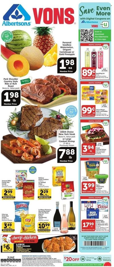 Vons (CA) Weekly Ad Flyer June 7 to June 14