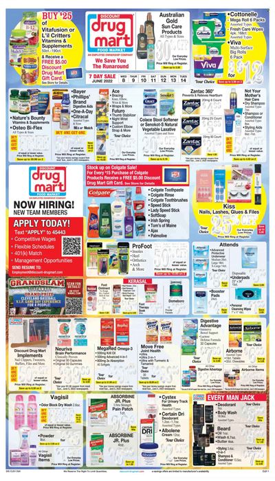 Discount Drug Mart (OH) Weekly Ad Flyer June 7 to June 14