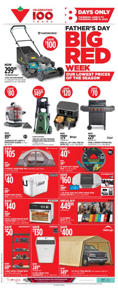 Canadian Tire Father's Day Big Red Week Flyer June 9 to 16